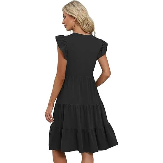 Women's elegant classic summer dress - Image 3