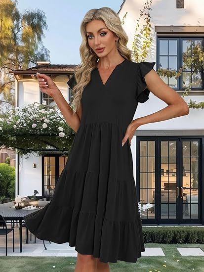 Women's elegant classic summer dress - Image 4